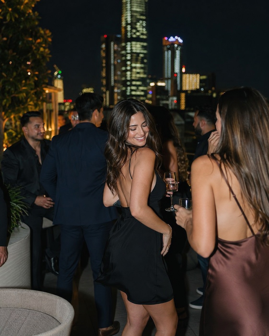 Private rooftop party