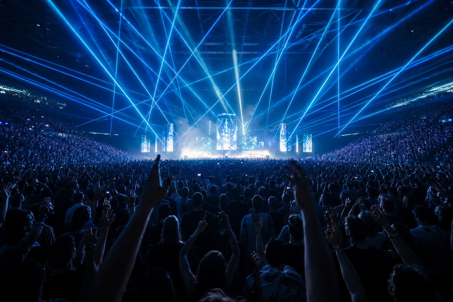 Arena laser show